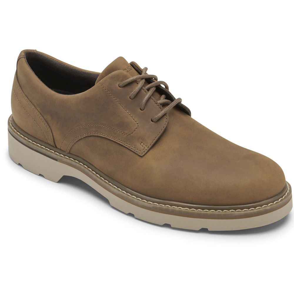 Rockport Mens Charlee Waterproof Plain Toe - Oxfords Khaki - UPS260937